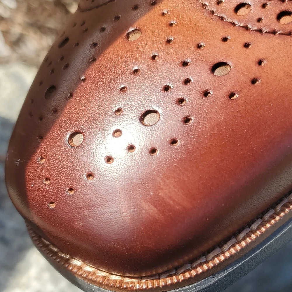 Rockport Total Motion Amalfi Wingtips Men's Tan Brogue Oxford Size 13 Wide
